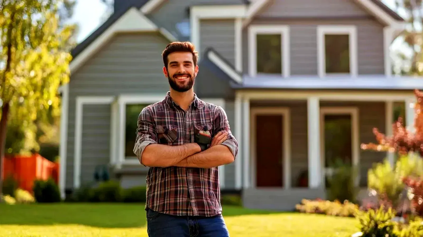 Homeowner outside his Metro Detroit home