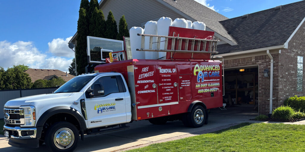 Advanced Air Care Services - Air Duct Cleaning and Aeroseal Service Truck